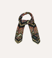 Mythical Forest Print Wool Silk Bandana