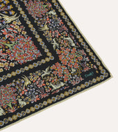 Mythical Forest Print Wool Silk Bandana