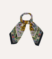 Shoyoroll By Drake S Tiger Print Wool Silk Bandana