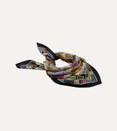 Shoyoroll By Drake S Tiger Print Wool Silk Bandana