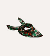 Patchwork Print Wool Silk Bandana