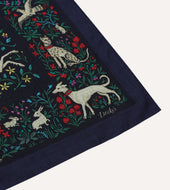 Unicorn Print Wool Silk Bandana