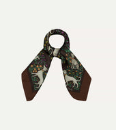 Unicorn Print Wool Silk Bandana