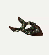 Unicorn Print Wool Silk Bandana