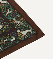 Unicorn Print Wool Silk Bandana