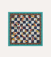 Snakes And Ladders Print Silk Bandana