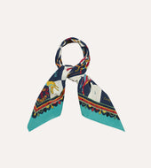 Snakes And Ladders Print Silk Bandana