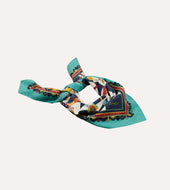 Snakes And Ladders Print Silk Bandana