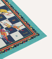 Snakes And Ladders Print Silk Bandana