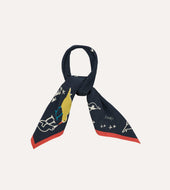 Oyster Catcher Print Silk Bandana