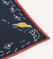 Oyster Catcher Print Silk Bandana