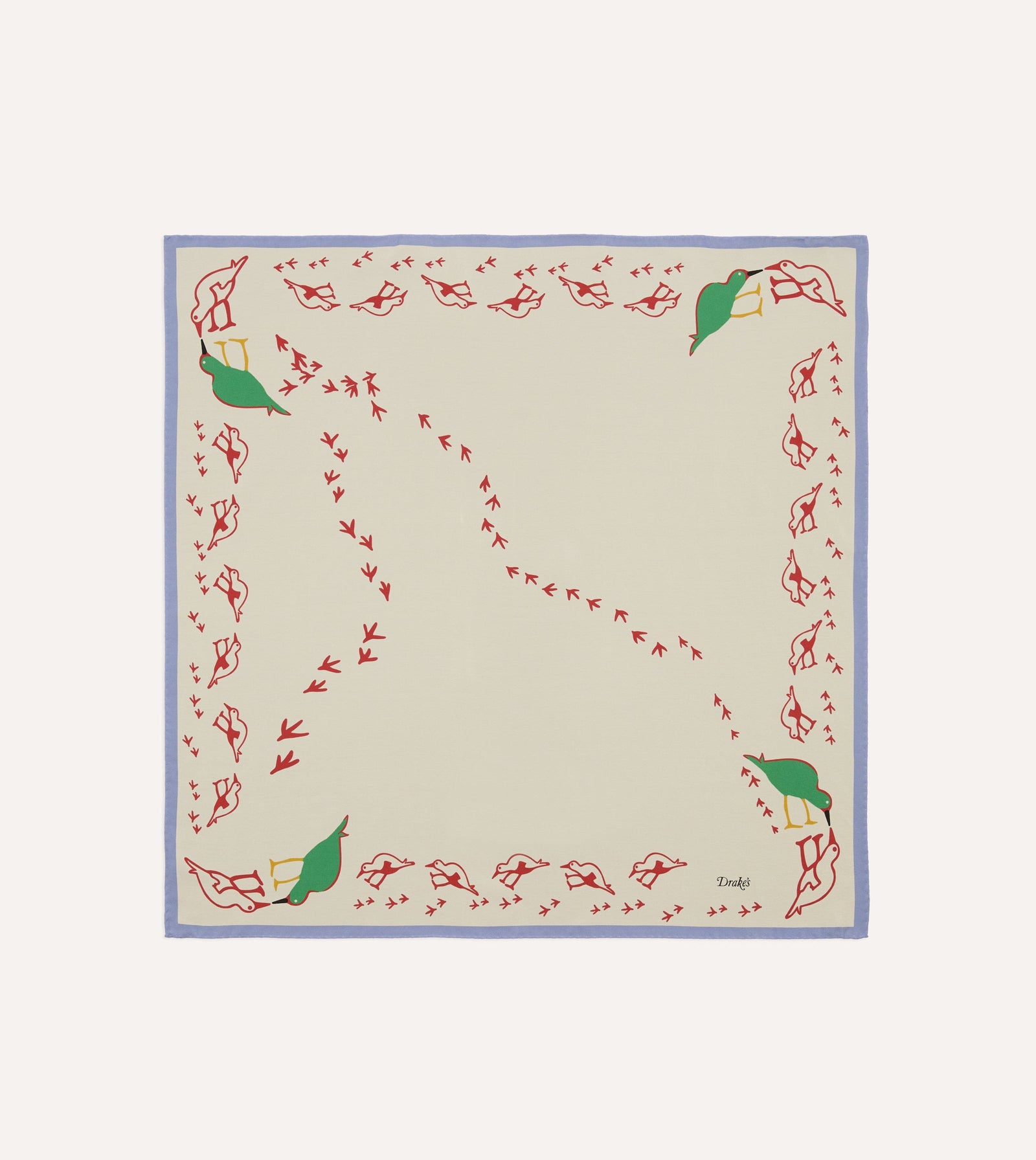 Oyster Catcher Print Silk Bandana