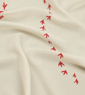 Oyster Catcher Print Silk Bandana