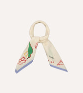 Oyster Catcher Print Silk Bandana
