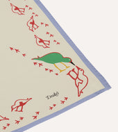 Oyster Catcher Print Silk Bandana