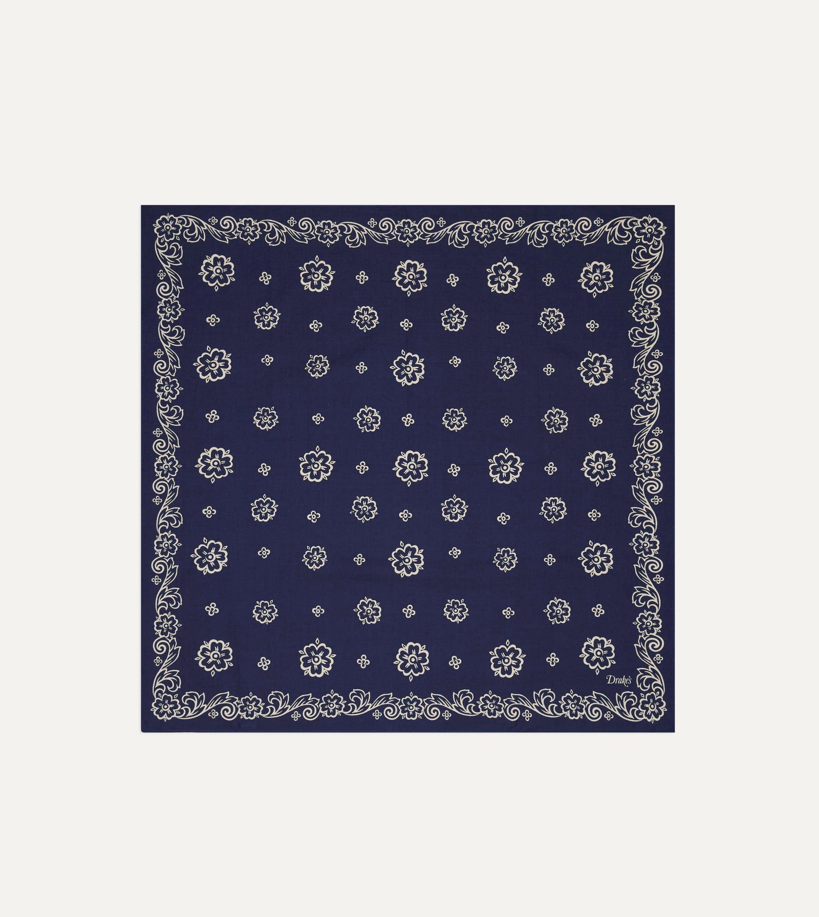 Flower Print Cotton Bandana