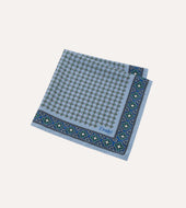 Vintage Tile Print Silk Pocket Square