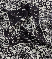 Cockerel Print Silk Pocket Square