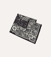 Cockerel Print Silk Pocket Square