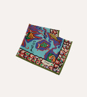 Fish Print Silk Pocket Square