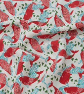 Whale Print Silk Pocket Square