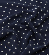 Polka Dot Print Silk Pocket Square
