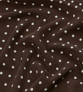 Polka Dot Print Silk Pocket Square