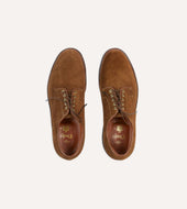 Alden For Drake S Suede Plain Toe Blucher With Double Crepe Sole