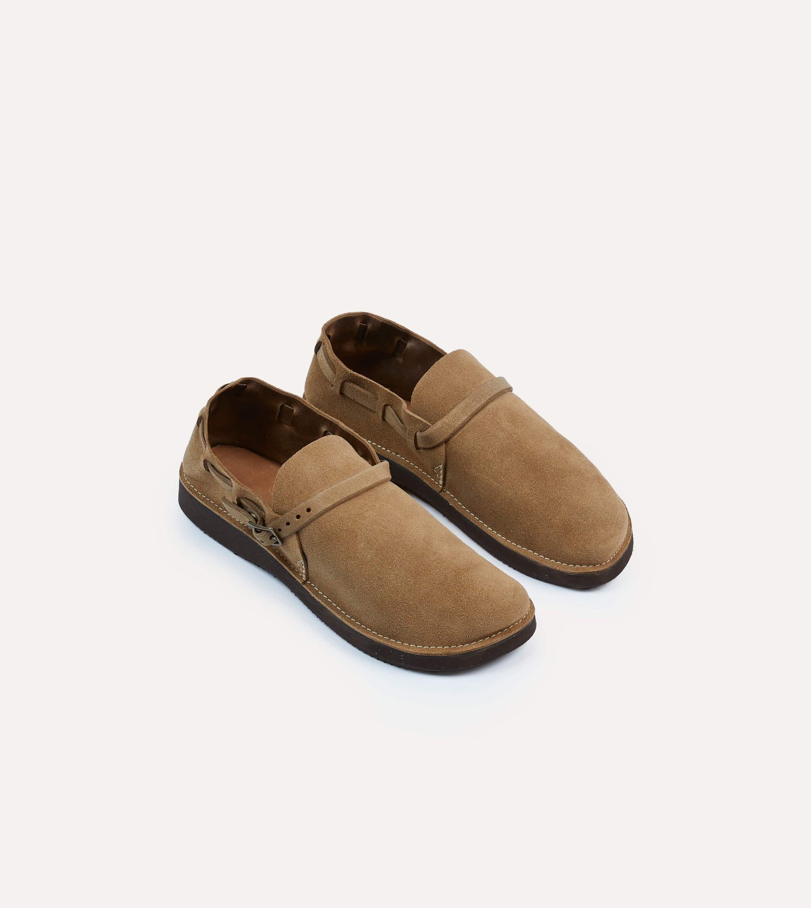 Aurora For Drake S Middle English Light Brown Roughout Leather Shoe