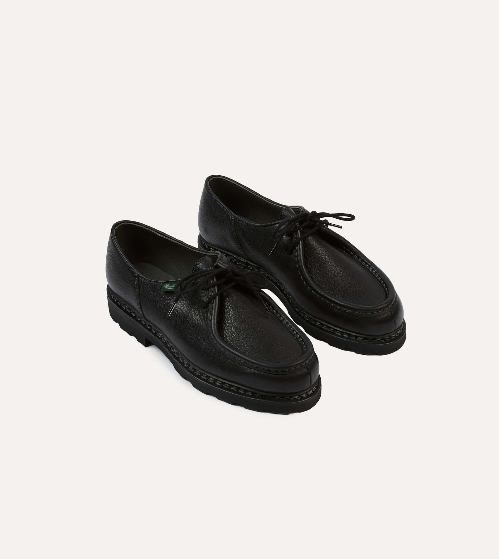 Paraboot Michael Noir Deer Leather Derby Shoe