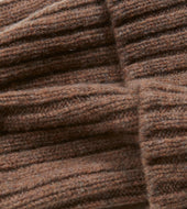 Lambswool Ribbed Knit Cap
