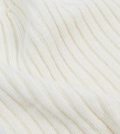 Lambswool Ribbed Knit Cap