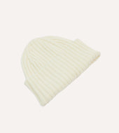 Lambswool Ribbed Knit Cap
