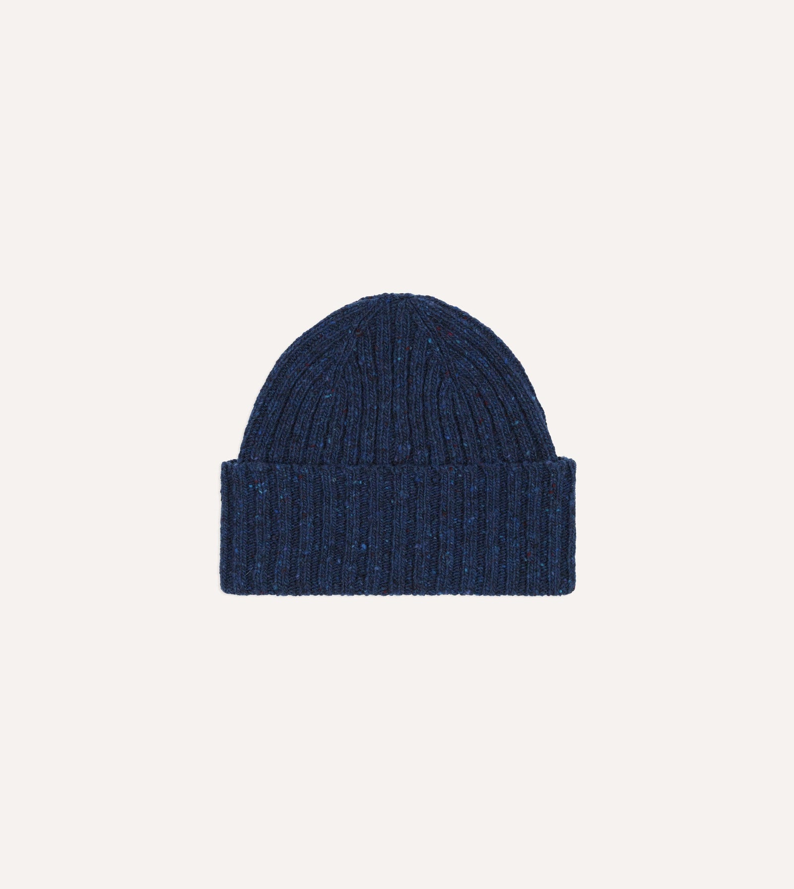 Ribbed Merino Donegal Knit Cap
