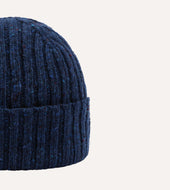 Ribbed Merino Donegal Knit Cap