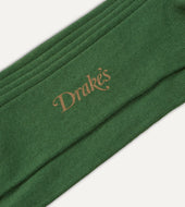 Green Cotton Over The Calf Socks