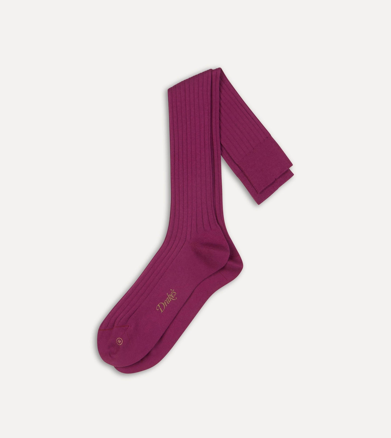 Fuchsia Cotton Over The Calf Socks