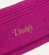 Magenta Wool Mid Calf Socks