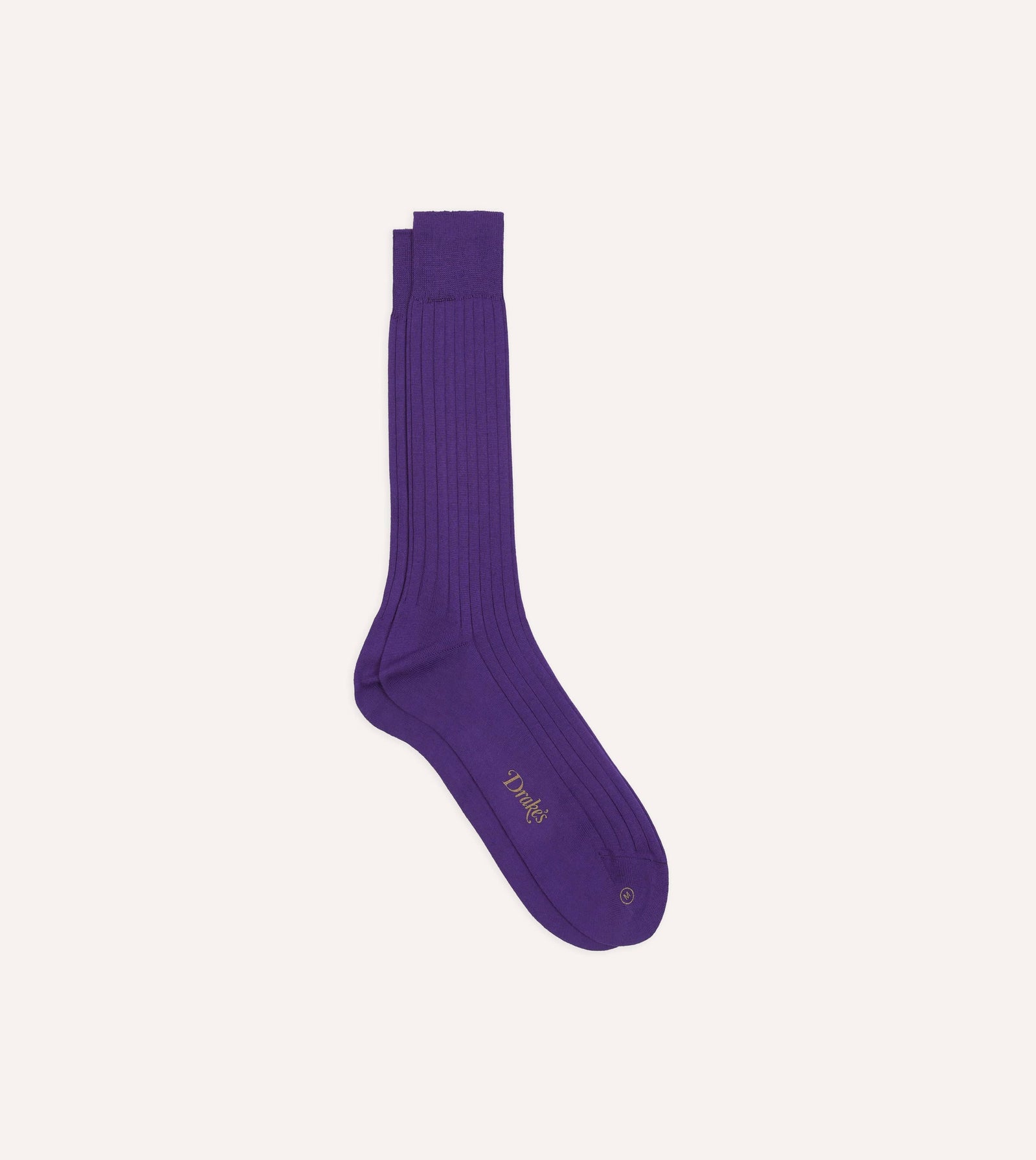 Purple Cotton Mid Calf Socks