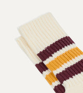 Rototo And Yellow Cotton Crew Socks