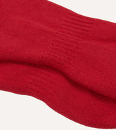 Red Cotton Sports Socks