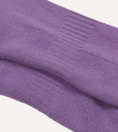 Purple Cotton Sports Socks