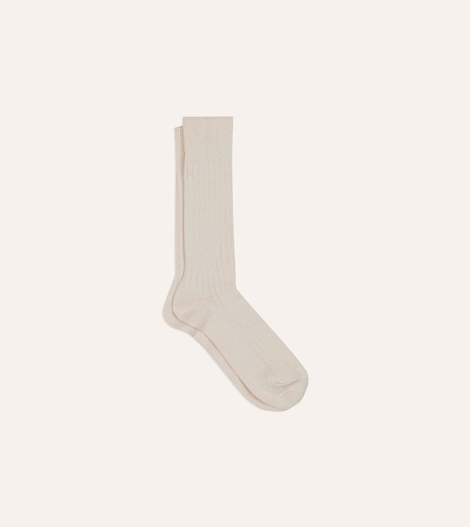 Rototo Linen Cotton Ribbed Socks