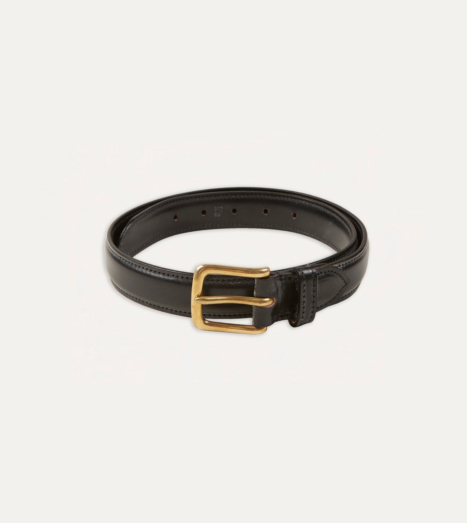 Fully Lined Bridle Leather Belt With Brass Buckle