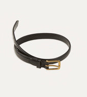 Fully Lined Bridle Leather Belt With Brass Buckle