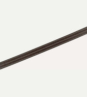 Yuketen Dark Brown Triple Stitched Leather Belt