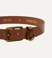 Yuketen Buck Stitched D Ring Belt