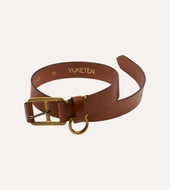 Yuketen Buck Stitched D Ring Belt