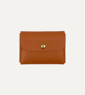 Il Bisonte Leather Stud Card Case