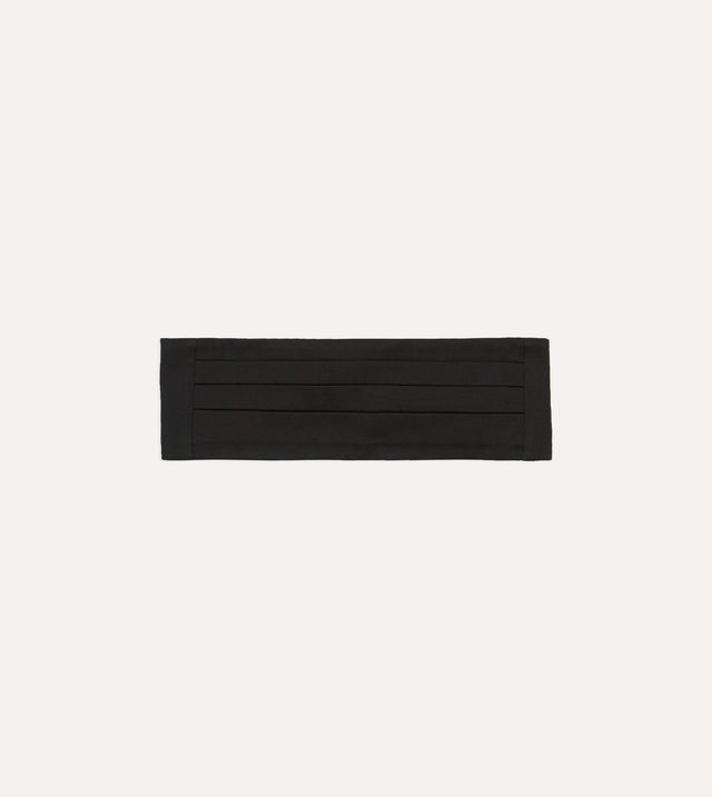 Black Silk Faille Cummerbund